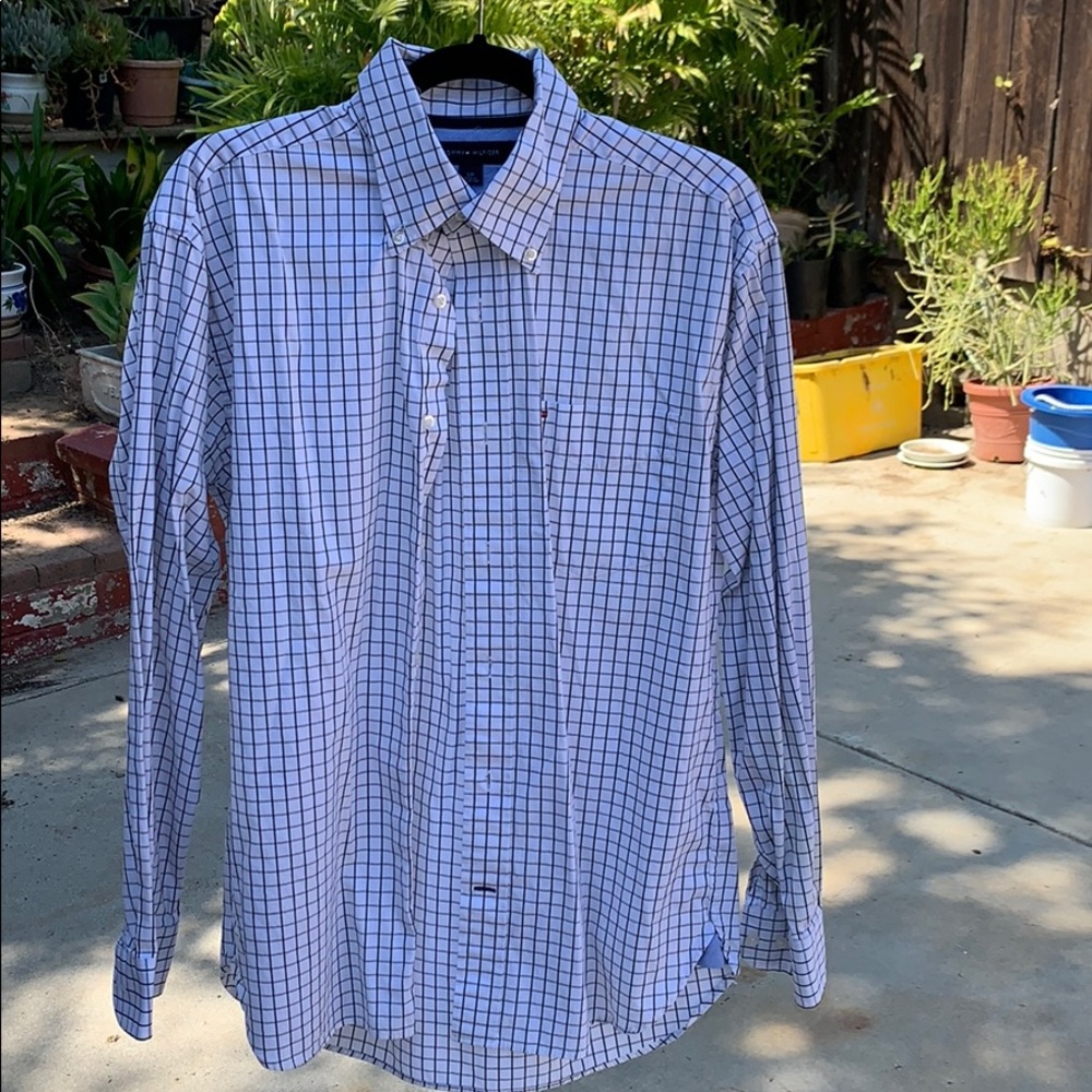 White Long Sleeve Tommy Hilfiger Button Down S